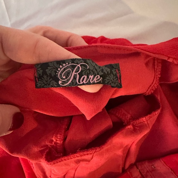 Rare Scarlet Ruched Mini Dress - Picture 3 of 7